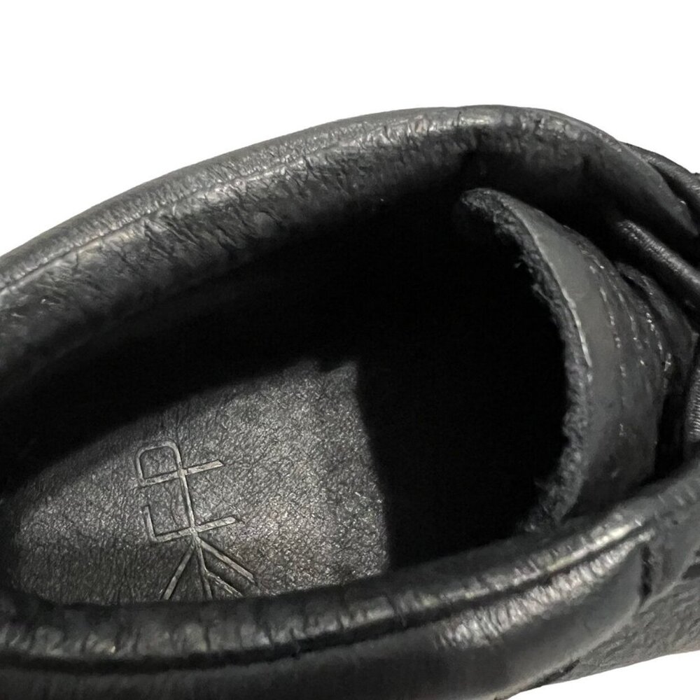 Freshly Picked Sz 11 Black Leather High Top Slip-On Sneakers - Picture 6 of 10